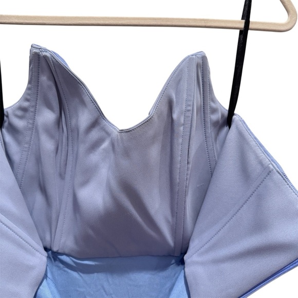 Michael Costello x REVOLVE India Midi Dress Corset Ruched Periwinkle Blue Sz XS - Picture 8 of 13